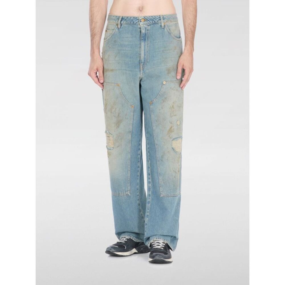 Golden Goose Jeans Men Gnawed Blue